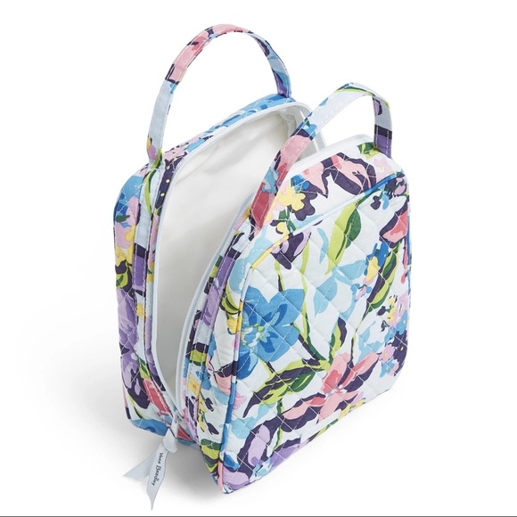 Vera Bradley Set Large Backpack, Lunch Bunch Bag and Zip ID/Lanyard 4 piece set - Picture 6 of 14